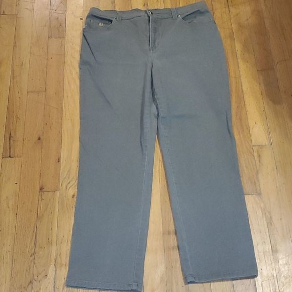 Gloria vanderbilt army green jeans size 14 pettie - Picture 1 of 6